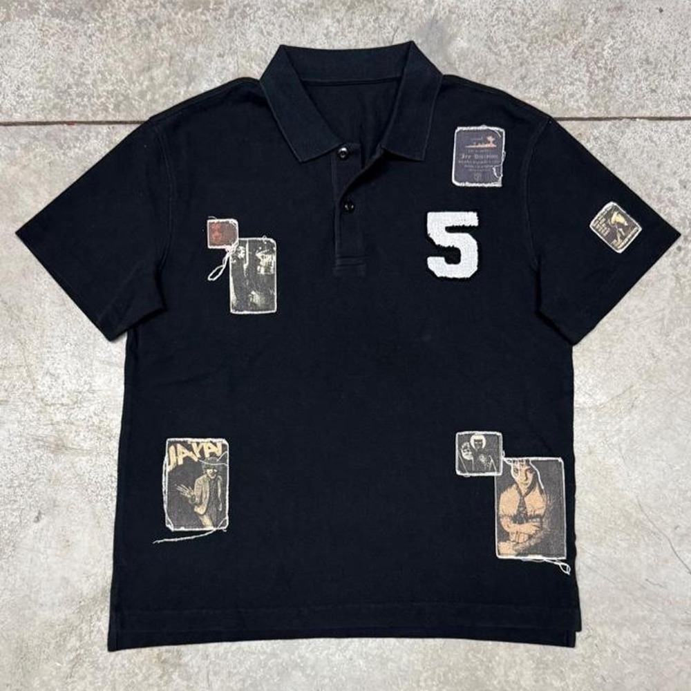 Bravest Studios Men's Patchwork Polo # 5 Shirt  Sz Small